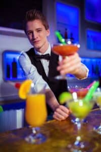portrait of young male bartender