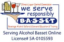 Illinois Basset logo Serving Alcohol Basset license