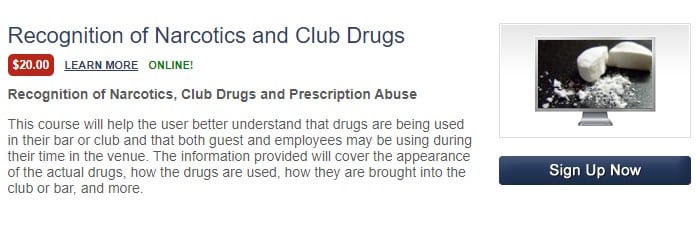 Nightclub Security Consultants Recognition of Narcotics and Club Drugs