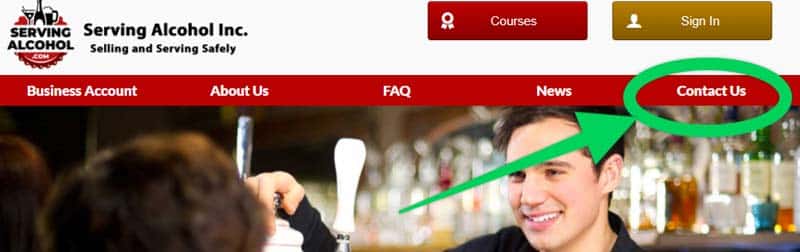 Contact us for support with Serving Alcohol courses