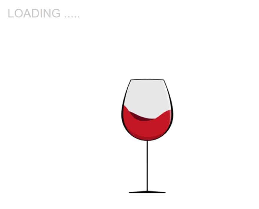 Loading red wine glass swirling