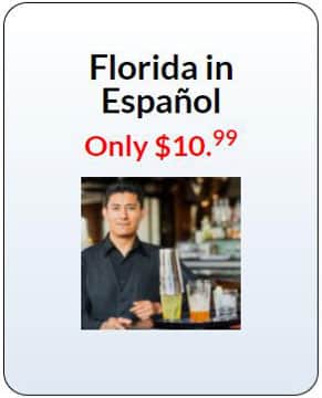 Florida bartender license in Spanish
