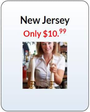 New Jersey bartender license
