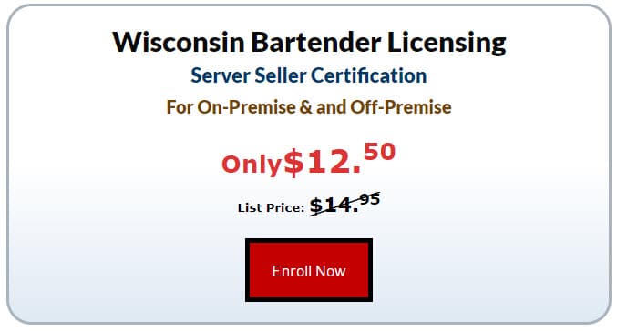 Wisconsin Bartending License for servers and bartenders