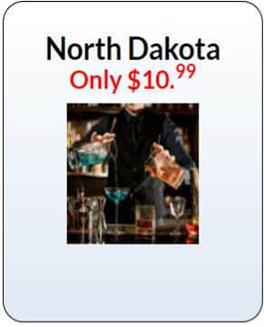 North Dakota bartending license