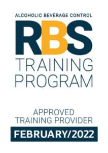 California RBS Training Certification Course now required for all bartenders and servers