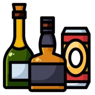 bottles of alcohol gif