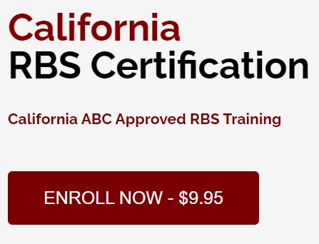 California bartender license RBS training only $9.95