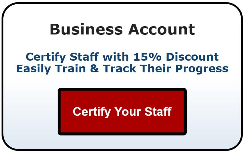 Business account to certify your staff with Basset certification