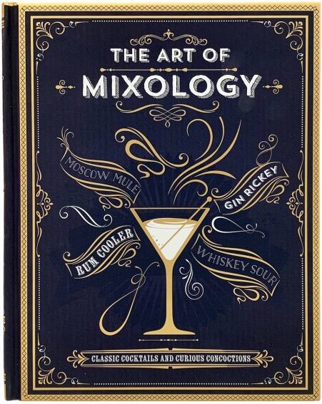 Paper book of art of mixology bartending guide
