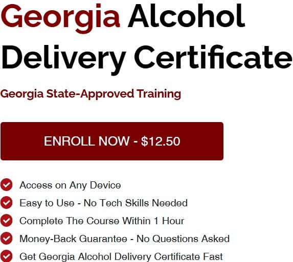 get Georgia alcohol delivery certificate