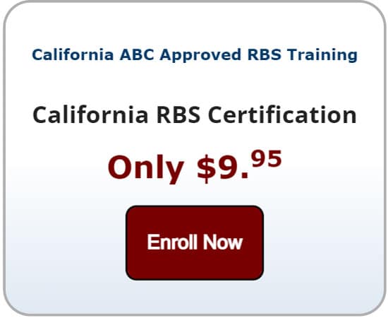 California RBS Certification Training - Serving Alcohol Inc.