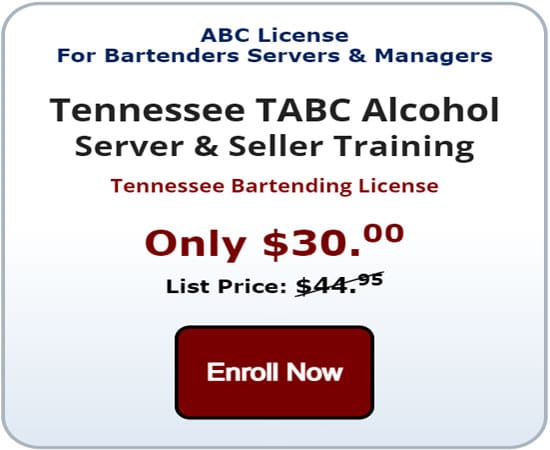 Tennessee TABC alcohol server seller training - Serving Alcohol Inc.